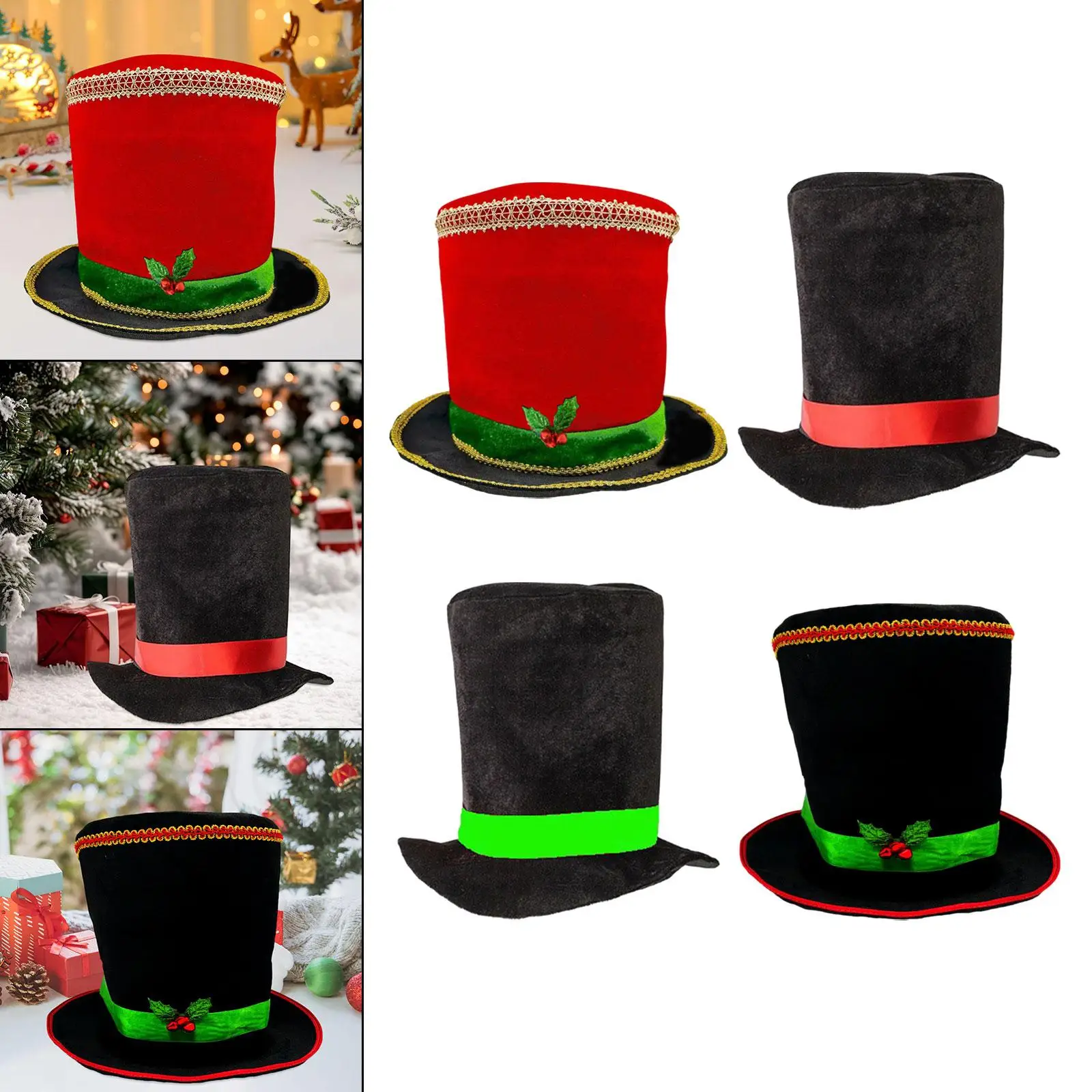 Ringmaster Top Hat Soft Magician Hat for Festival Family Gatherings Celebrations