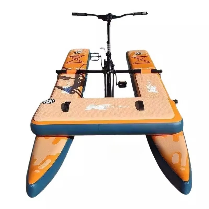 Customized Water Inflatable Bicycle Single and Double Pedal Water Walker Water Pedal Boat Scenic Amusement Toys