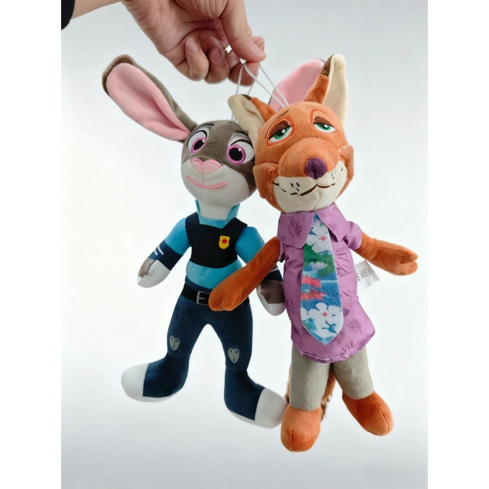 35 cm Disney Zootopia Charakter Nick Wilde Judy Hopps Cartoon süßes Spielzeug Puppe Modell Geburtstag Weihnachtsgeschenk für Kinder Freunde