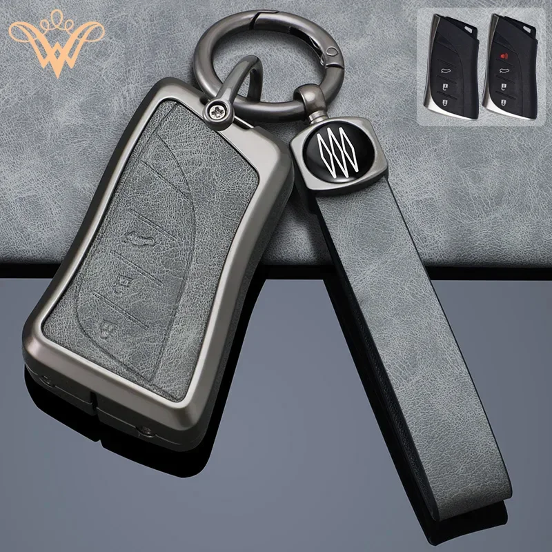 

Zinc Alloy + Leather Car Key Case For Lexus RX 300 330 350 400h IS 250 200 LX 470 570 GX 460 470 CT 200h IS ES GS GS NX 2016+