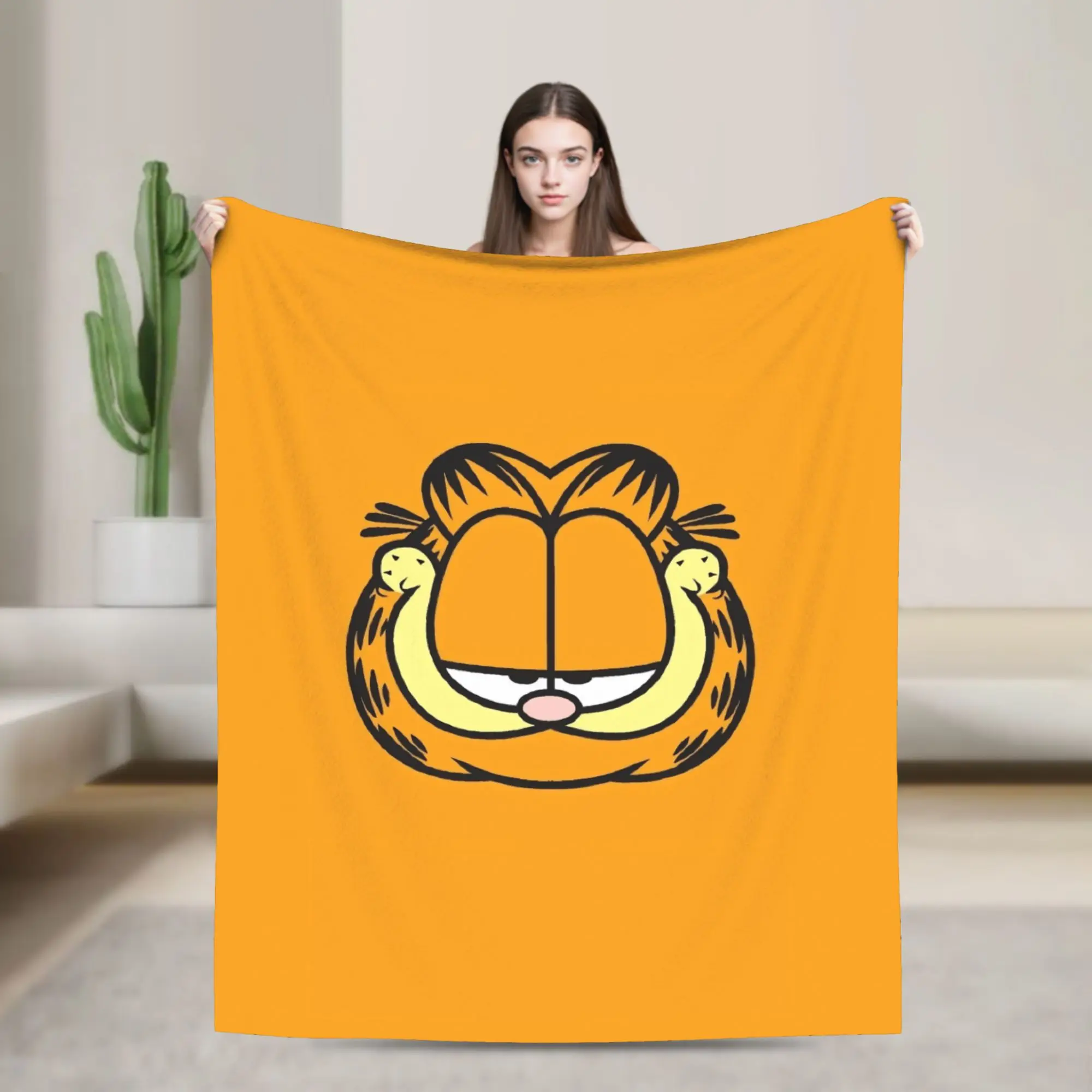 G-Garfields Blanket  Soft Novelty Plush Throw Blanket For Children Living Room Flannel Bedspread Bed Cover