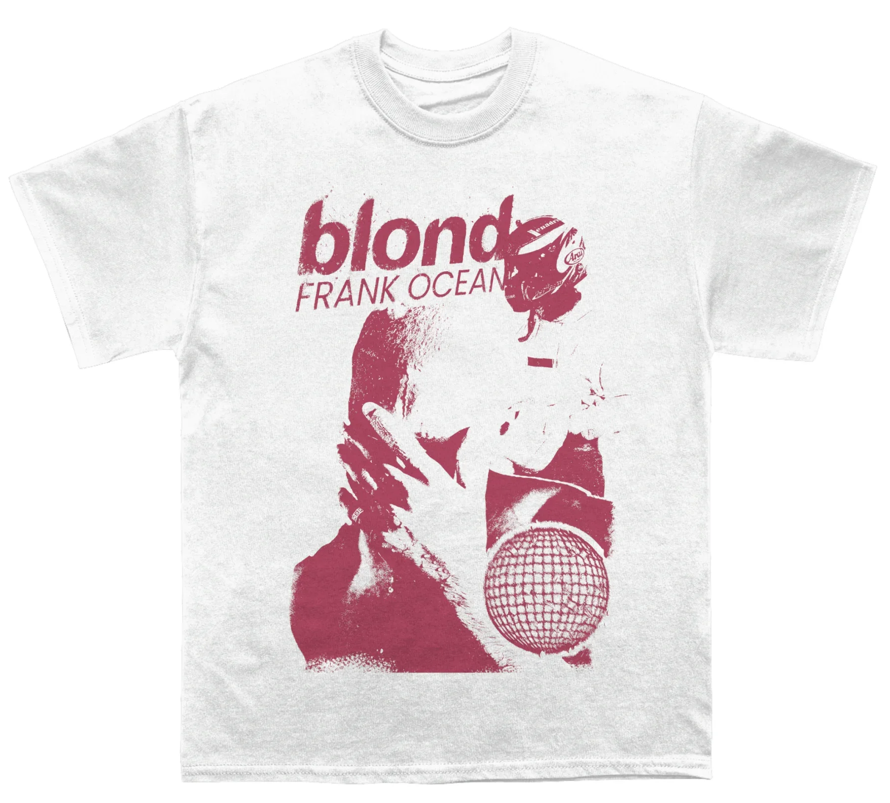 فرانك المحيط الوردي + تي شيرت أبيض الرجال النساء القطن تيز ريترو الهيب هوب قصيرة الأكمام الصيف التي شيرت Y2k بلايز الرجال الملابس الشارع الشهير #5