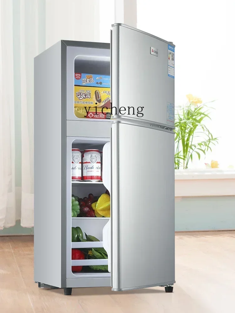 Mini Refrigerator Small Household Mini Dormitory Rental Room Single Two-Person Double Door Refrigerator