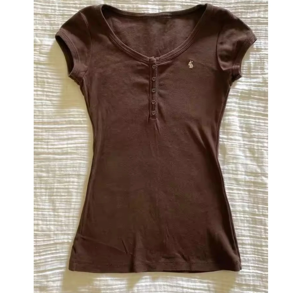 Women's Y2K Retro Slim Fit Short Sleeve T-Shirt Spicy Girl Print Fashion Top for 2026 New Collection Casual Streetwear