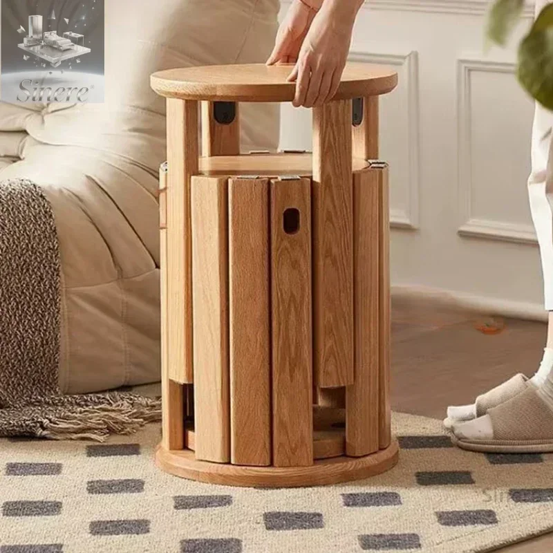 Solid Wood Dining Chair Stackable Home Eating Middle and Ancient Jenga  Modern Furniture Comedor 4 Sillas  Modern Dining Table