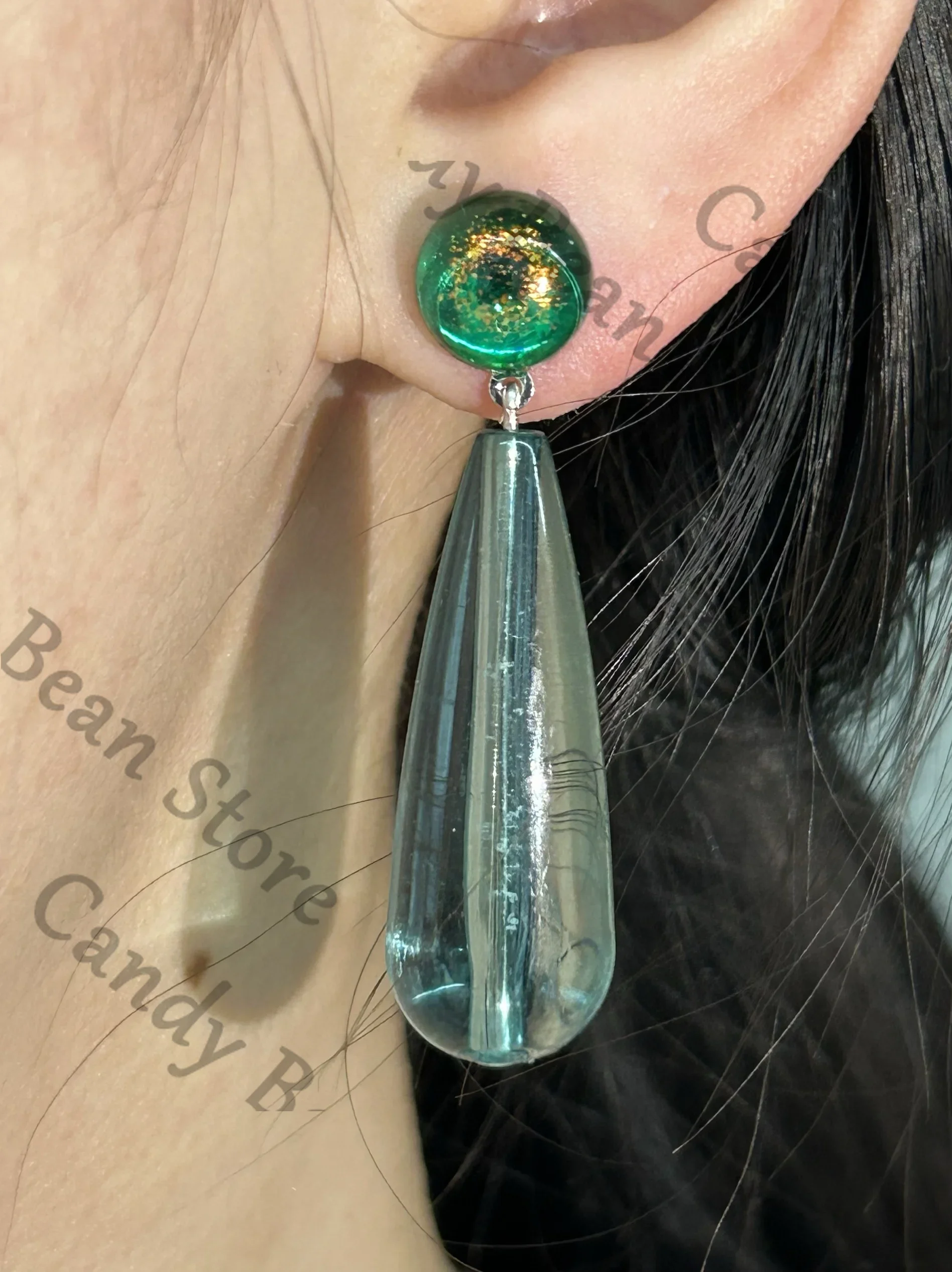 Anime Ace Attorney Mei Karuma Cosplay Earring Prop Cartoon Eardrop Earbob Ear Stud Ears Clip Non-pierced Earrings Adorn Gift