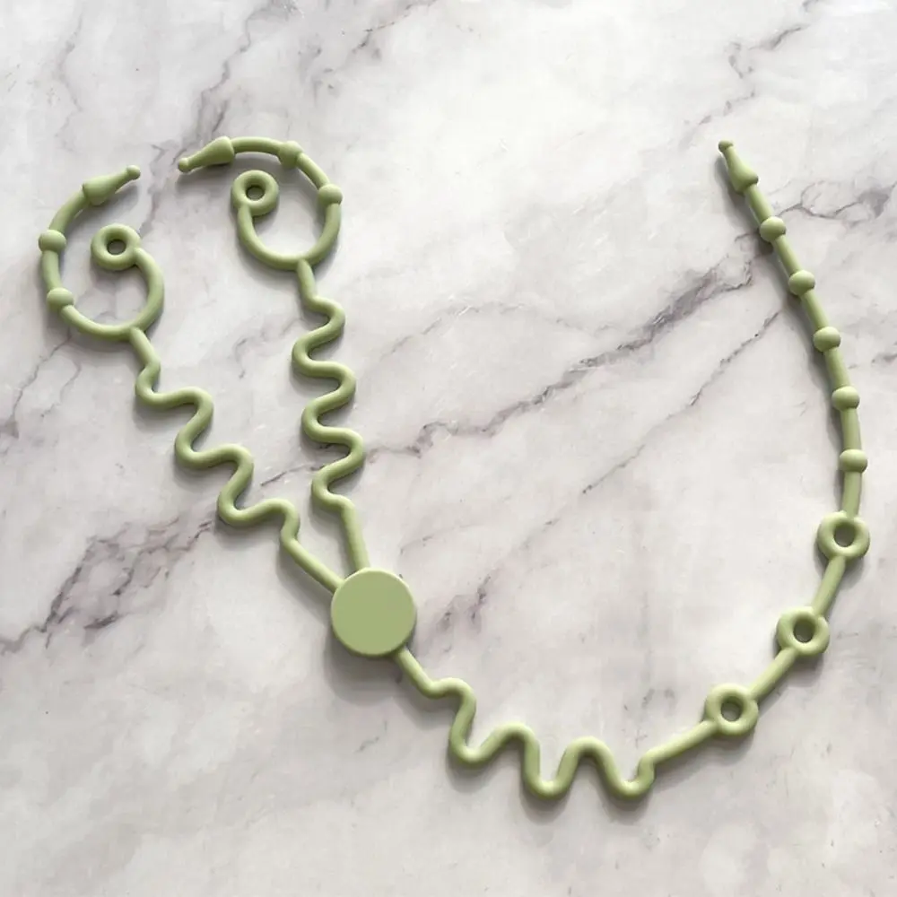 

Portable Silicon Nipple Anti-drop Chain Safety Double Head Baby Pacifier Chain Adjustable Stroller Accessories