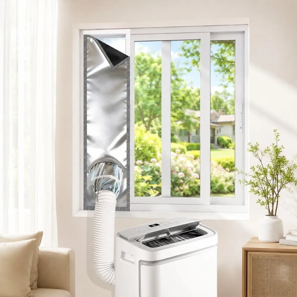 Oxford Cloth Air Conditioner Seal Cloth Thermal Insulation Efficient Cooling Retention AC Seal Cloth Shading Thick Silver Coated