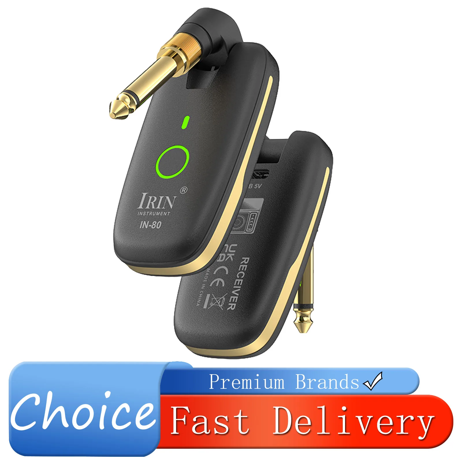 IRIN IN-80 Guitar Wireless System Transceiver Audio Amplifier Wireless Guitar Transmitter Receiver for Guitarra Bass Accessories