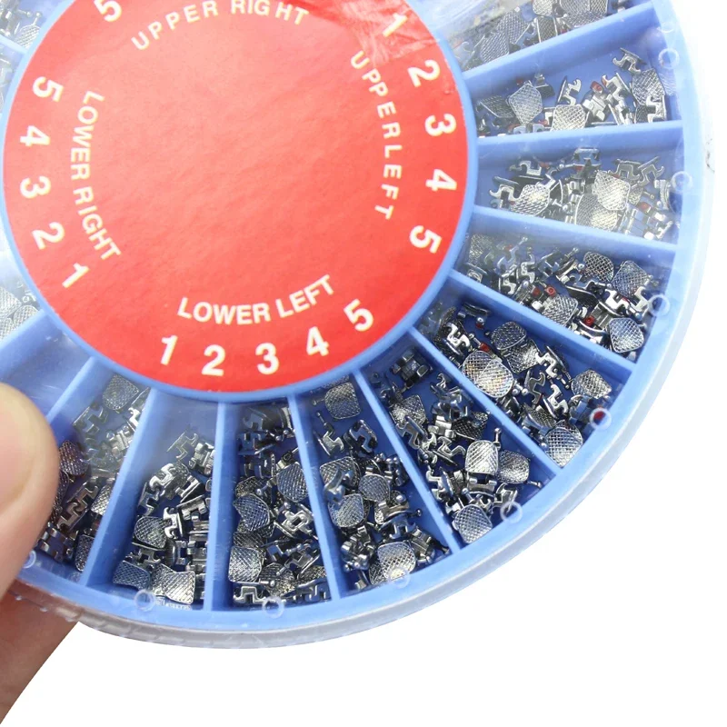 20Set 400Pcs/Box Dental Orthodontic Brackets Braces Mini Roth Bracket 022 Hooks 345/3 Dental Metal Bracket