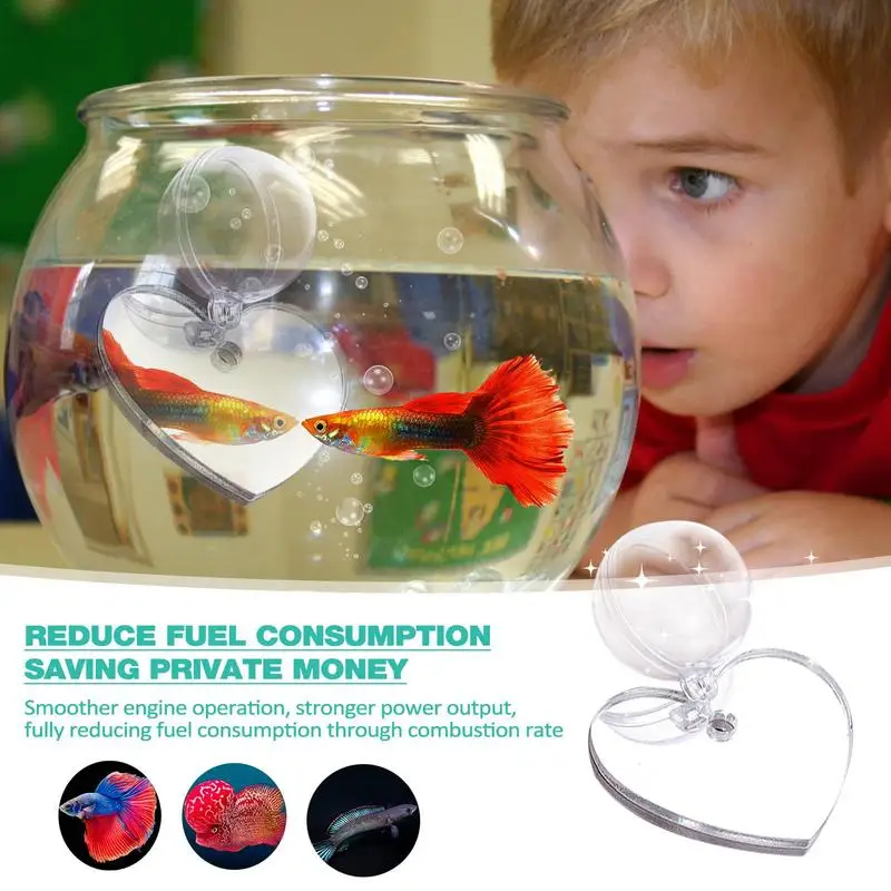 Acrylic Aquarium Betta Mirror Fish Tank Round Amusing Training Mirror Fish Bowl Thematic Ornaments For Tank Playing Accessories