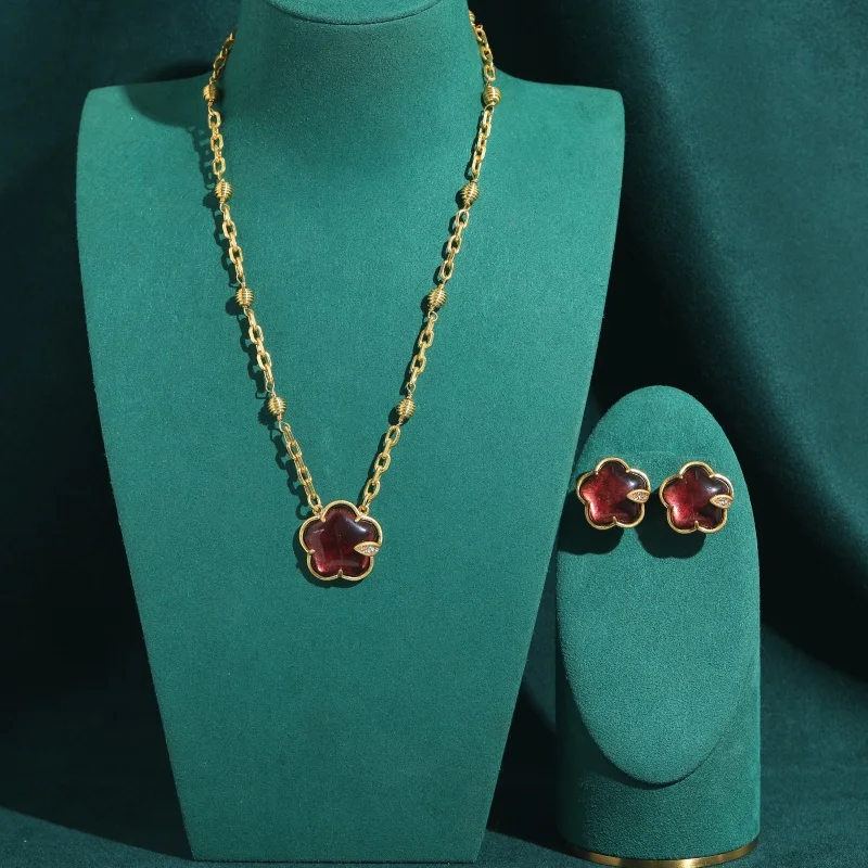 vintage-brown-glazed-pentagram-pendant-jewelry-sets-necklace-earring-classic-high-quality-luxury-brand-design-trendy-party-gift