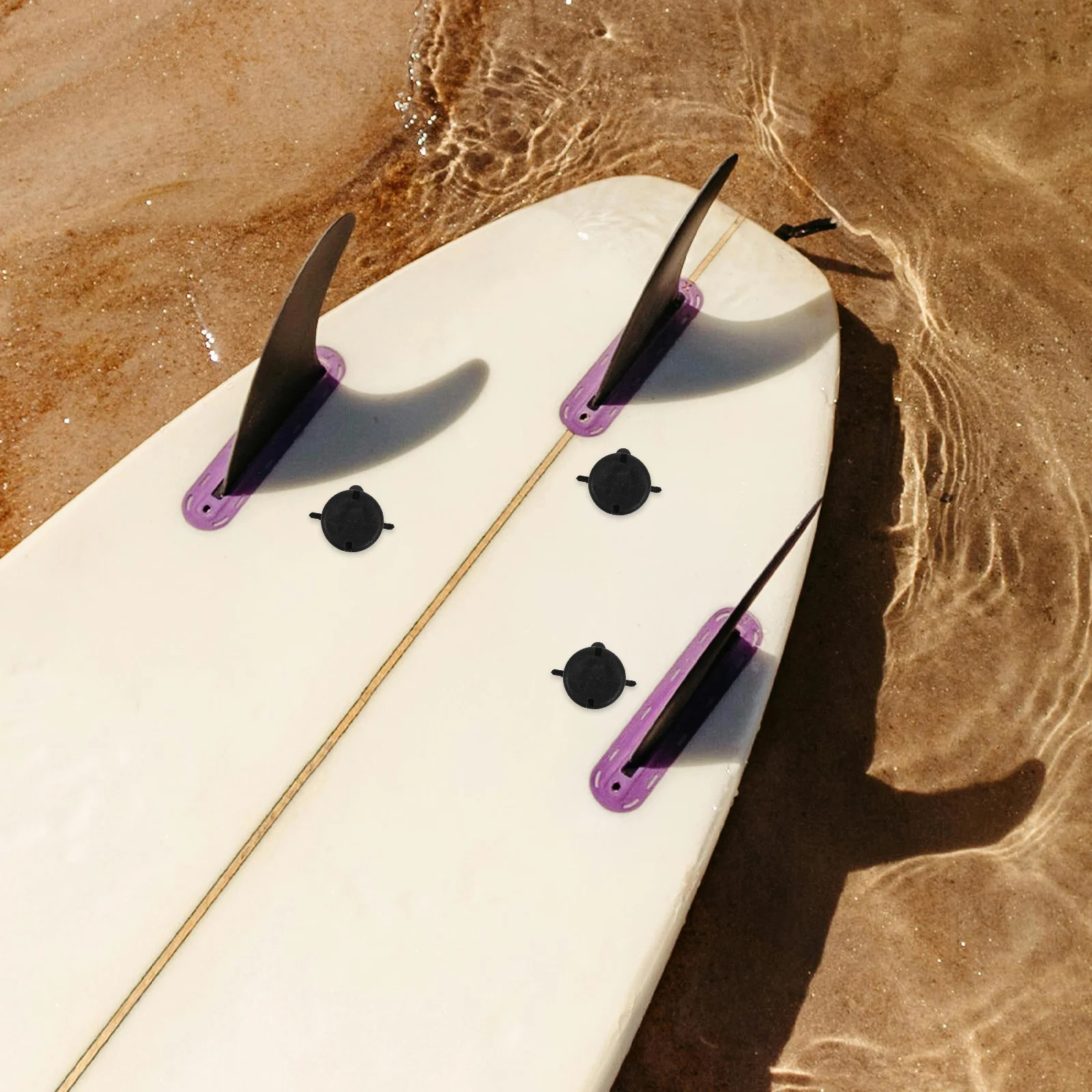 

1 set Tail Fin Plug Base for Paddle Board Surfboard Fin Box Accessory Replacement Plastic SUP Slot Base Water Sports Stability