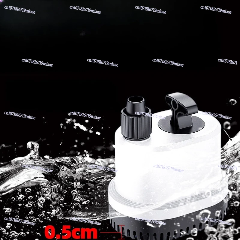 Water Pump, Water Pump Filter Circulation Bottom Suction Pump Ultra-quiet Submersible Pump Low