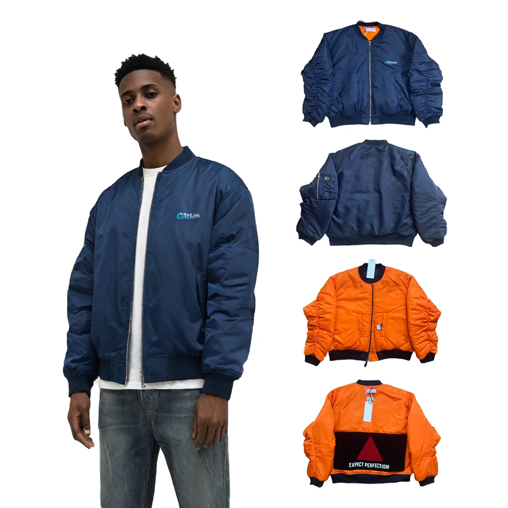 

Men's Winter Zipper Jackets Military Army MA-1 Flight Bomber Jackets Street Wear Vintage Clothing Windbreaker Motorcycle Jackets