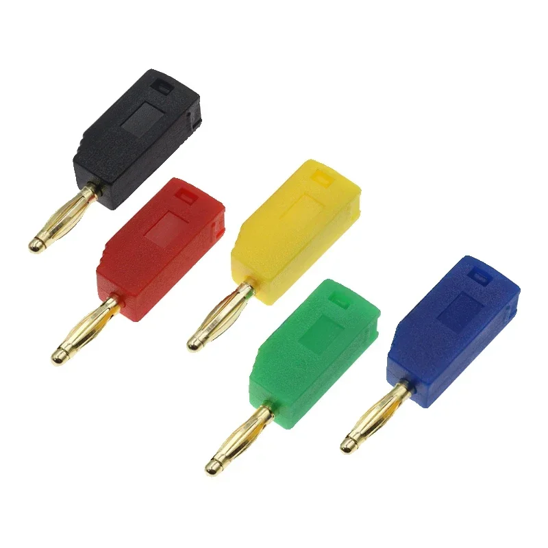 1Pcs/5Pcs/10Pcs/lot 2MM Banana Plug Gold Plating Stackable Electrical Connector Accessories 5 Colors