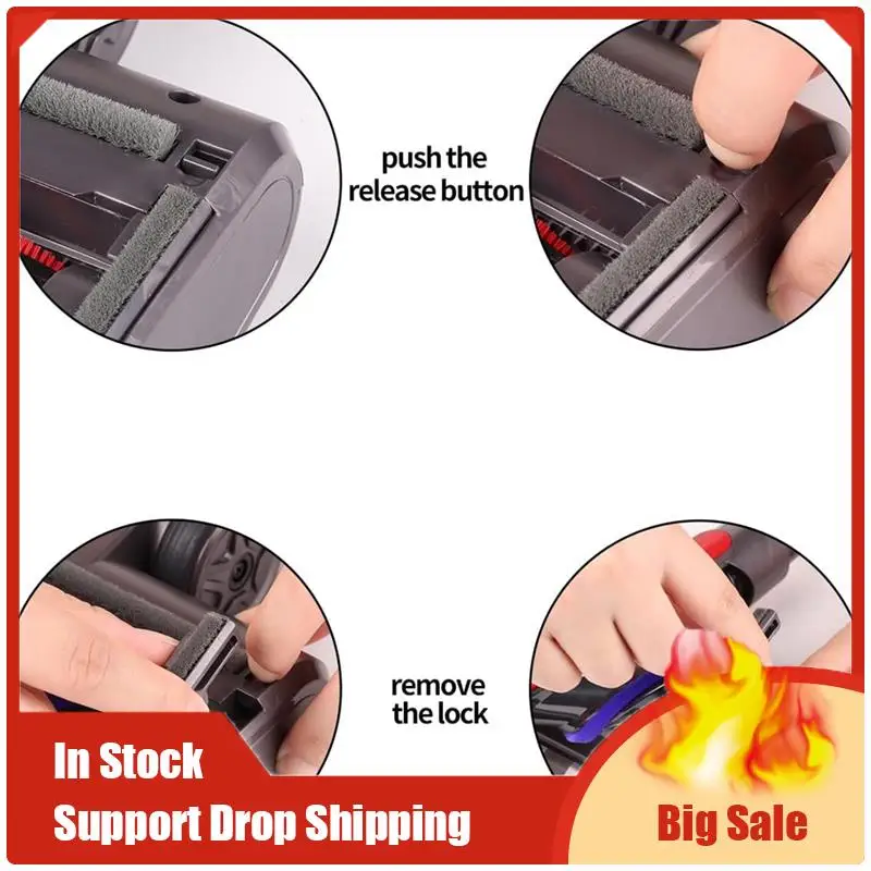 

Top Deals Head For Dyson V7, V8, V10, V11, V15 Accessories Floor Brush With Direct Drive And 5 LED Lights For Hard Floors