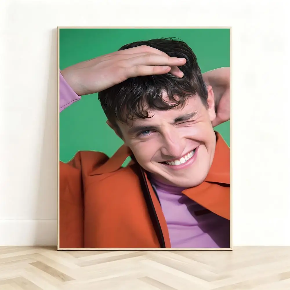Soft-Spoken Intense Performer P-Paul Mescal Poster Classic Self-Adhesive PP Wall Sticker for Living Room Bar Decor Gift