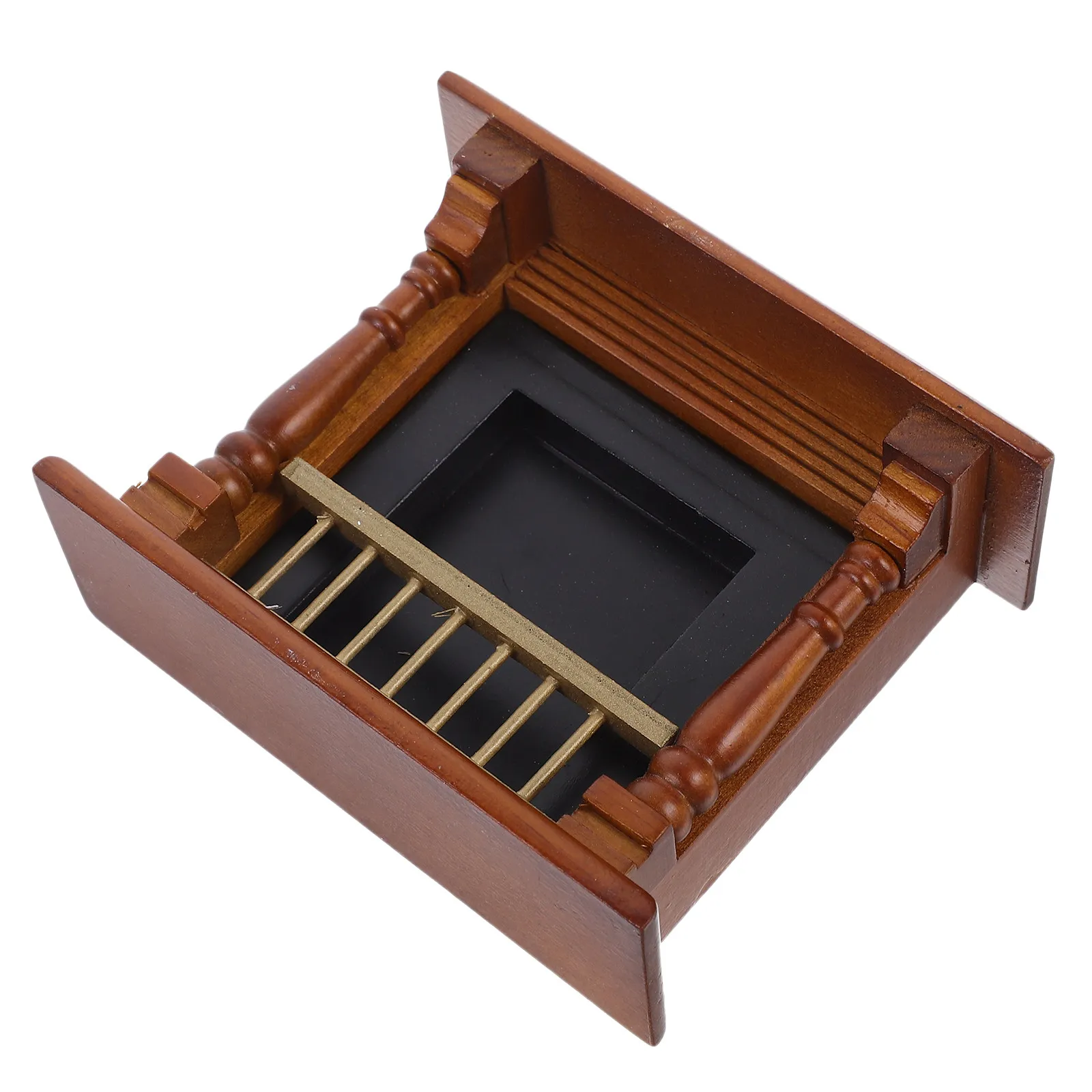 

Mini House Wood Fireplace Miniature Furniture Simple Color Fireplace Decoration Home Decoration Tiny House Accessories
