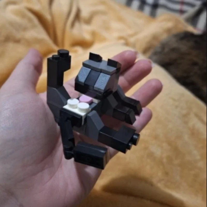 62 قطعة لعبة مكعبات بناء القط 4 ألوان لطيف سلسلة الطوب لتقوم بها بنفسك اللبنات الاطفال الدماغ تعزيز اللعب هدايا عيد ميلاد للأطفال