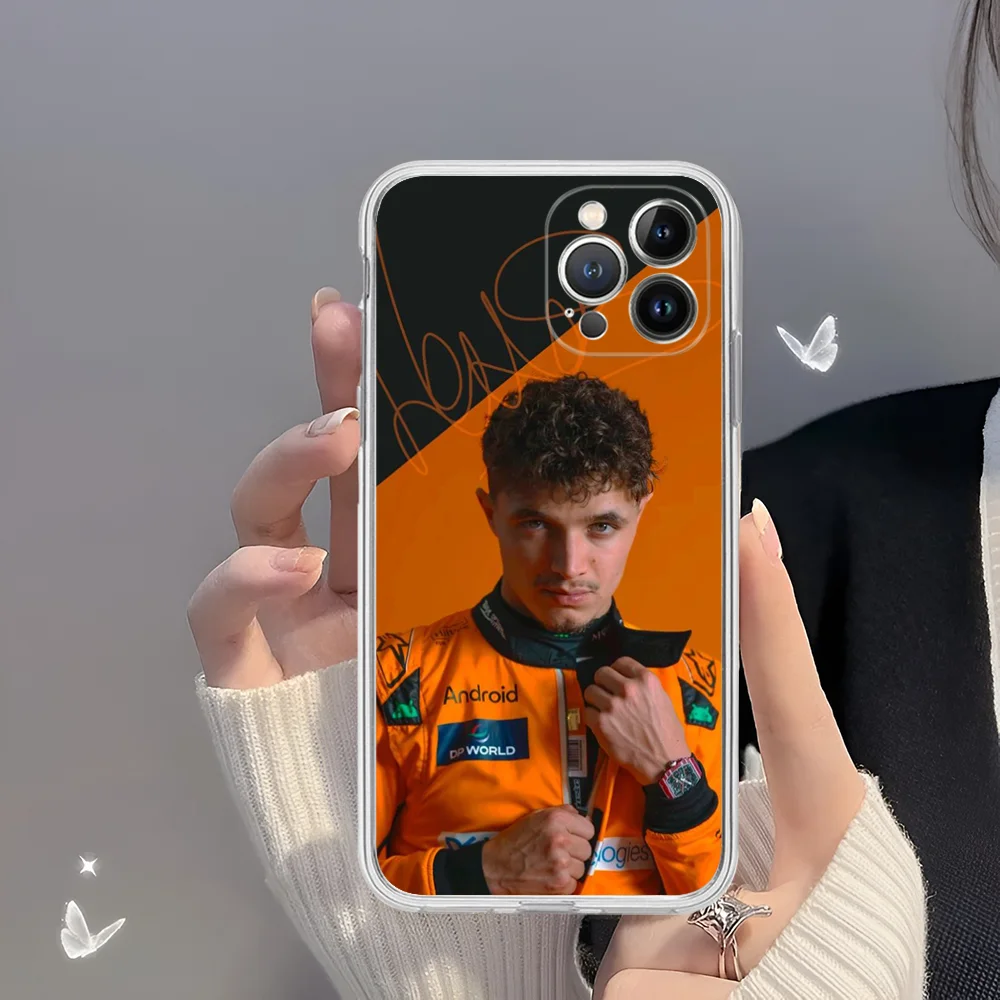 F1 Formula 1 L-Lando N-Norris Phone Case for iPhone 16 15 8 7 6 6S Plus X SE XR XS 14 11 12 13 Mini Pro Max Mobile Case