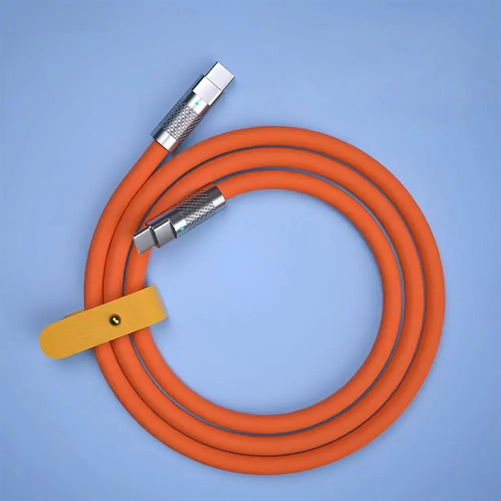 100W Fast Charging Cable 1M 1.5M 2M Liquid Silicone Type-C Charger Cable Type-C To C Versatile Compatibility Data Line