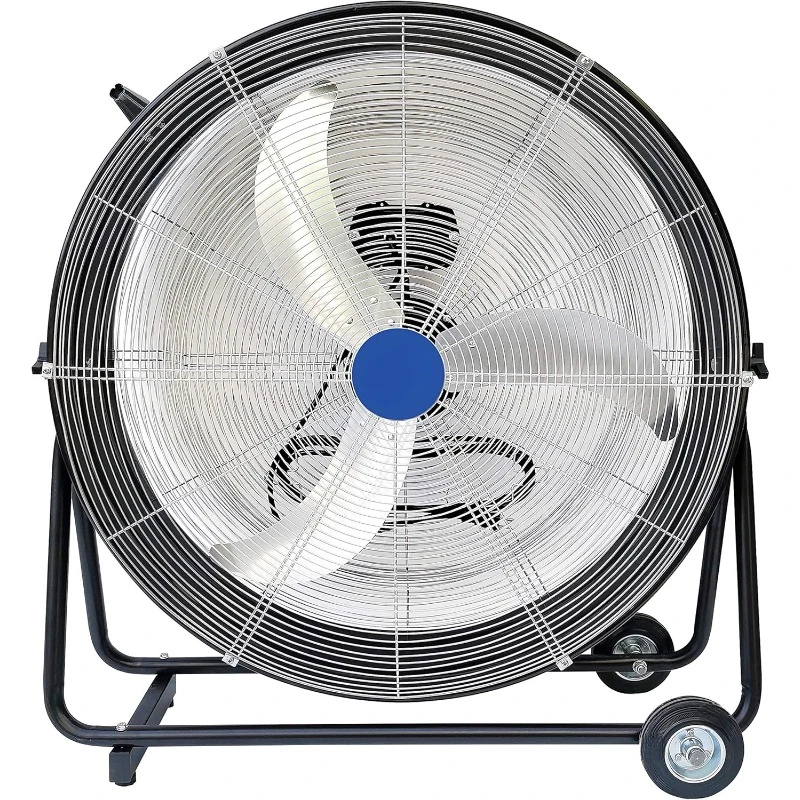 30 Inches High Velocity Drum Fan Industrial, Commercial, Air Circulator for Garage, Shop, Patio, Barn, Greenhouse