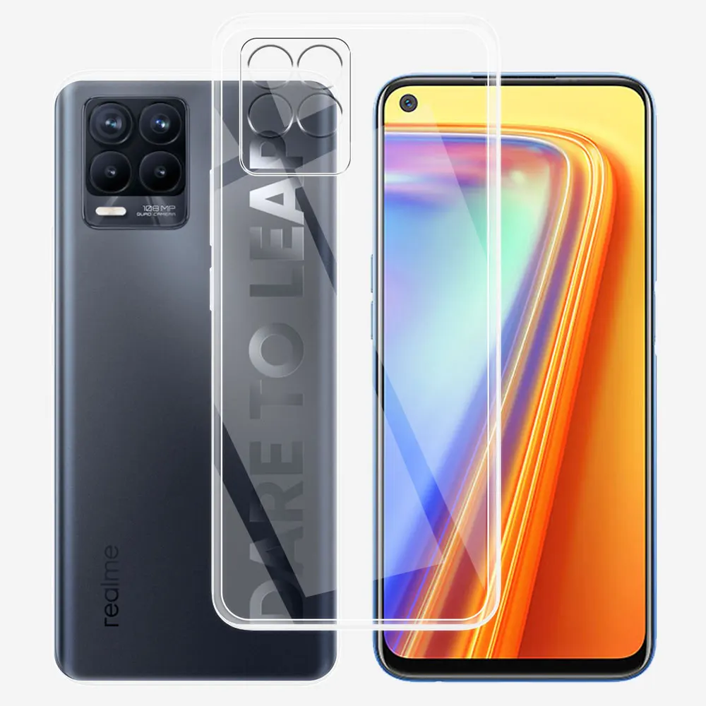 For OPPO Realme 8 Pro Case Clear Silicone Soft TPU Phone Case Cover For OPPO Realme 8 8i Funda For Realme 8 5G Transparent Coque