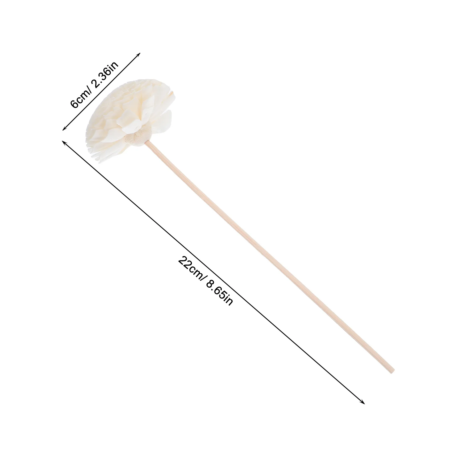 5Pcs Chrysanthemum Flower Diffuser Sticks Artificial Rattan Aroma Essential Oil Home Decor Living Room Fragrance Reeds