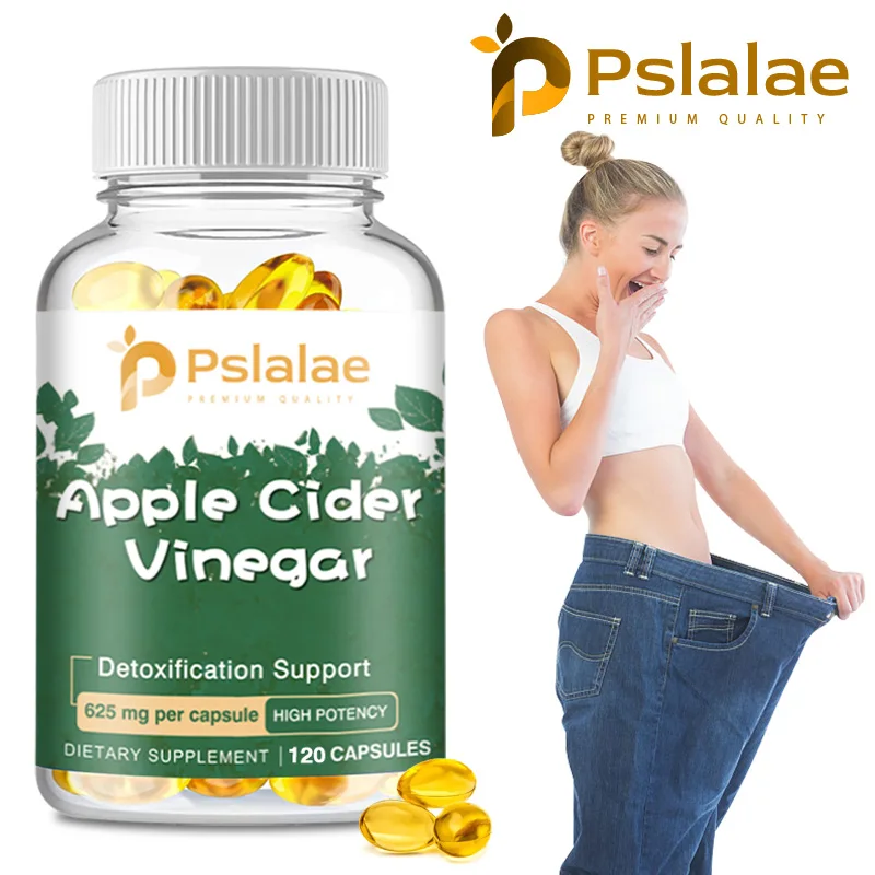 Apple Cider Vinegar Supplement - Fat Burning, Weight Management, Detox, Improves Digestion, Non-GMO