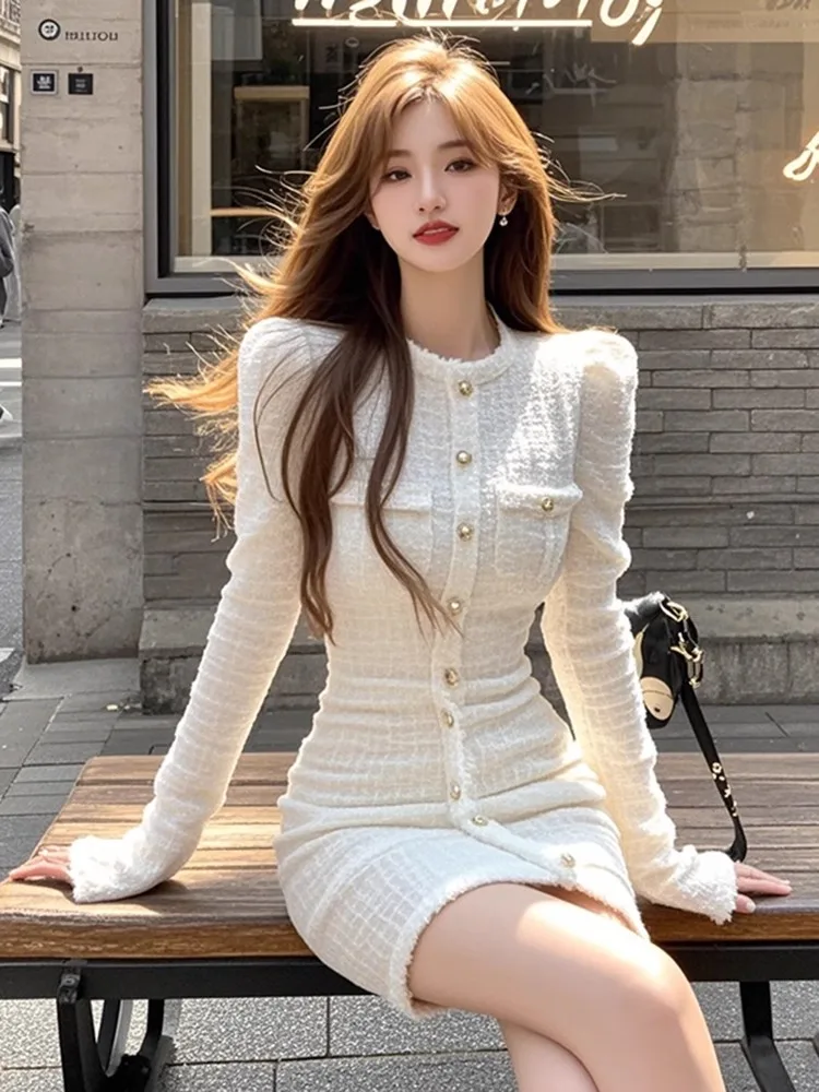 

White angFeng Sle Women's Dr Waist-Cinching Skirt Spring Commute High Waist KAISIO Brand Lolita Faion Soft Girl Outfit