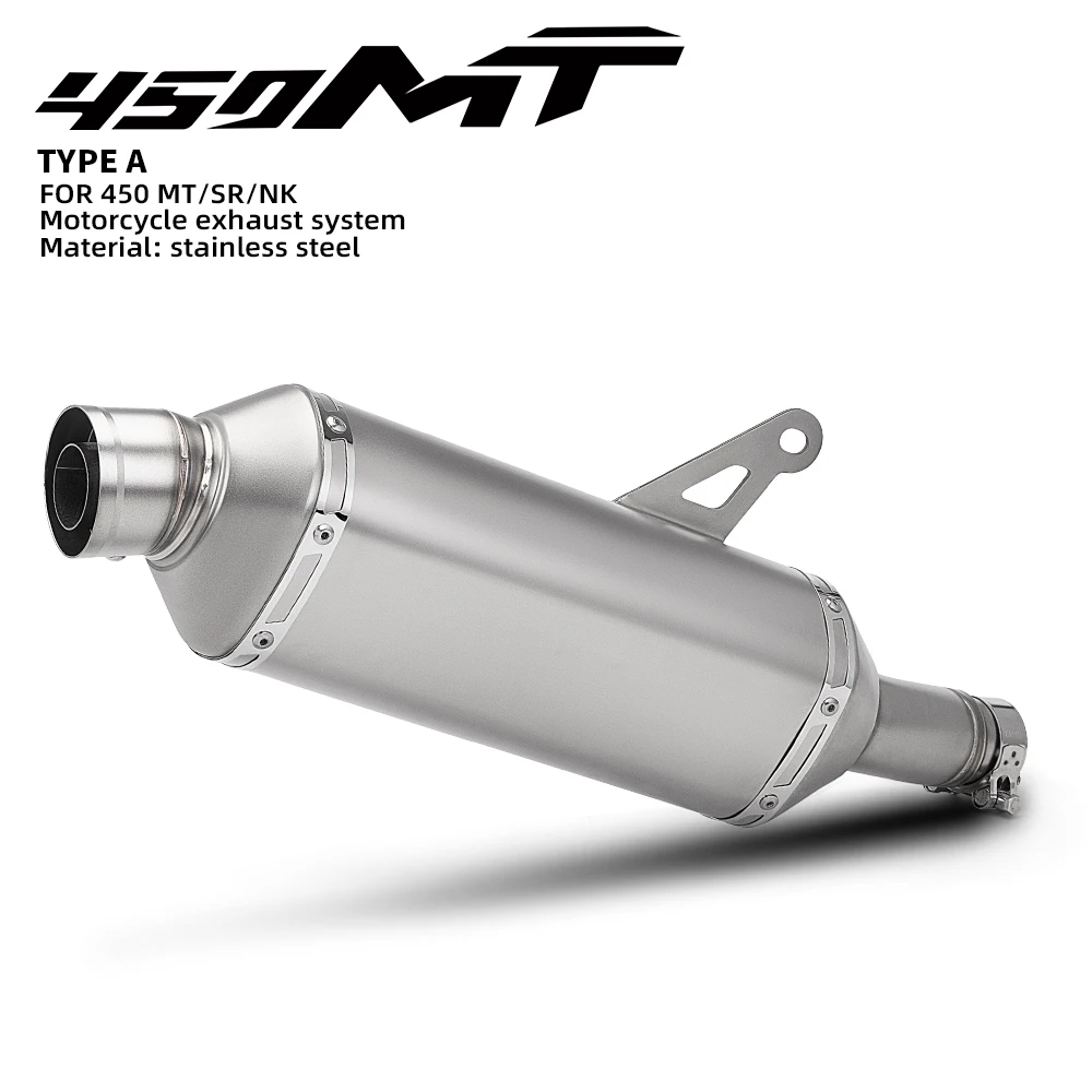 

For 450MT/SR/NK motorcycle exhaust systems stainless steel mid-link pipe Exhaust DB Killer muffler