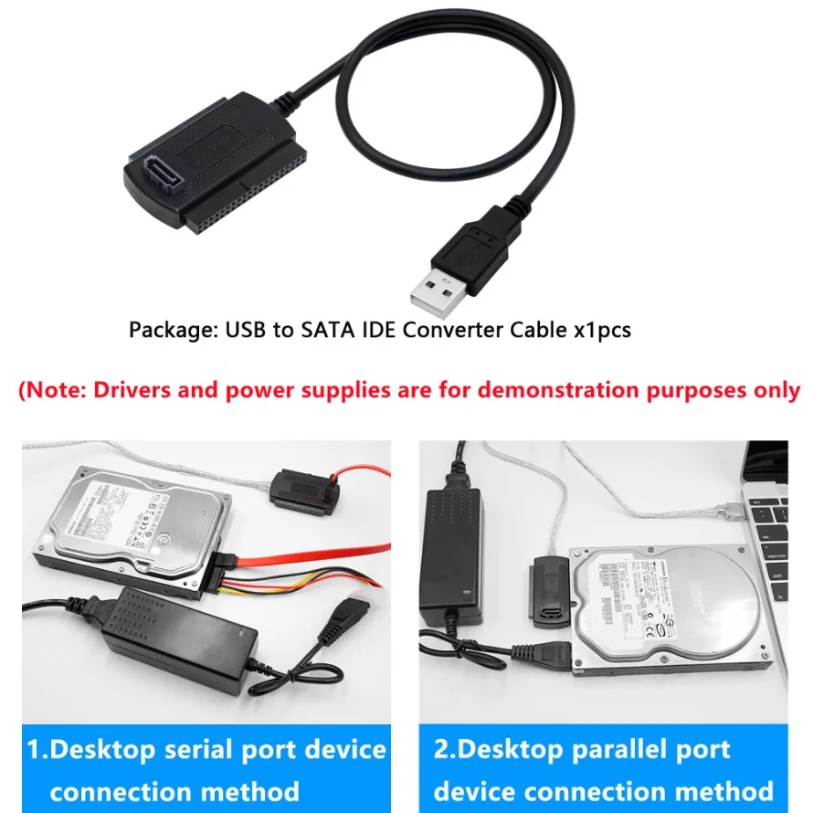 كابل SATA إلى USB 3 IN 1 USB إلى SATA IDE محول SATA IDE محول SATA IDE إلى USB لـ 2.5 بوصة SSD HDD يدعم نظام التشغيل Windows MAC OS