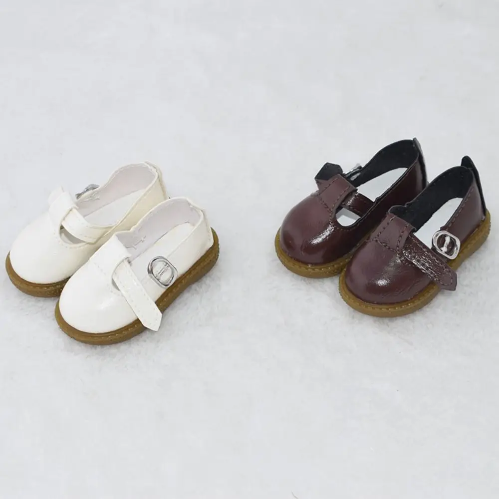 Children PU Leather 1/4 BJD Shoes Black Brown Casual Wearing Doll Leather Shoes Handmade Trendy Cute Doll Boots Doll Accessories