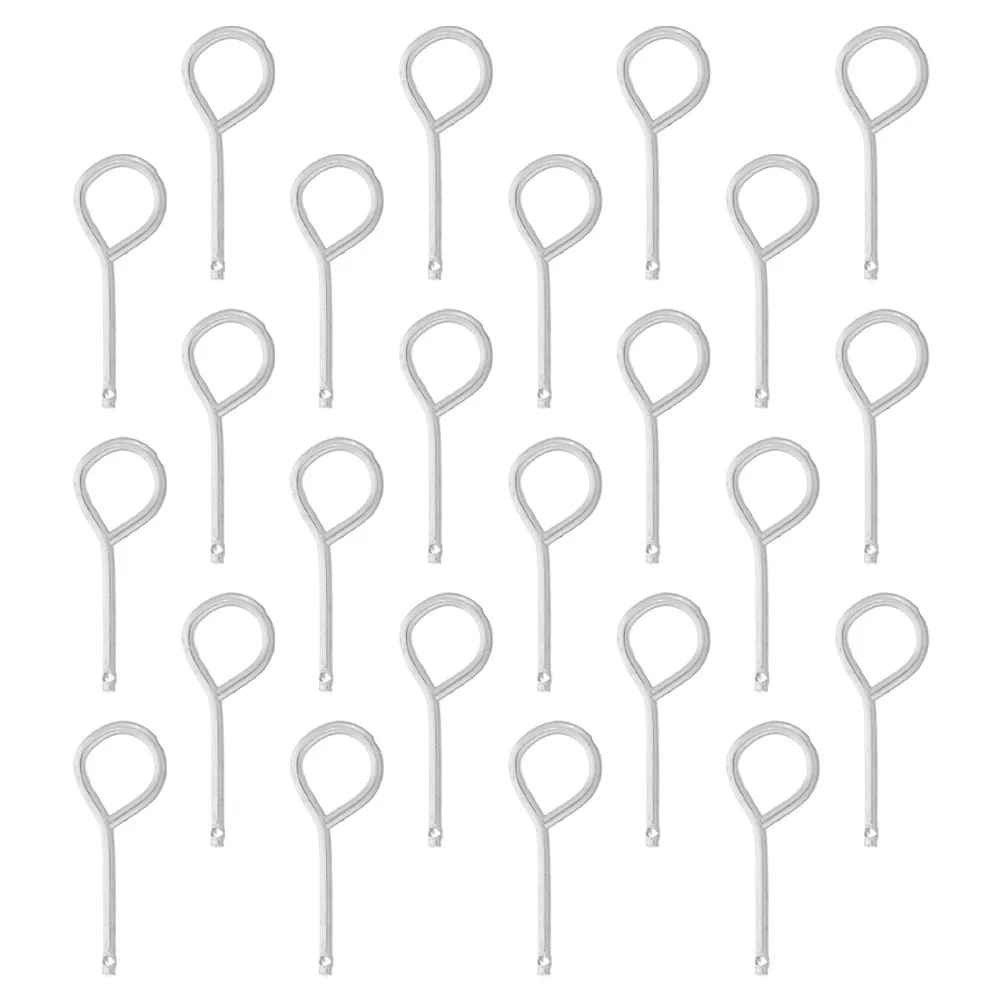 

100pcs Fire Extinguisher Stainless Steel Lock Pins Replacement Parts Pull Pins Equipment Supplies Tools Car Accessories Storage