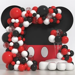144pcs red black white latex balloon arch set for birthdays, weddings, gender reveal, bachelorette party, family reunion