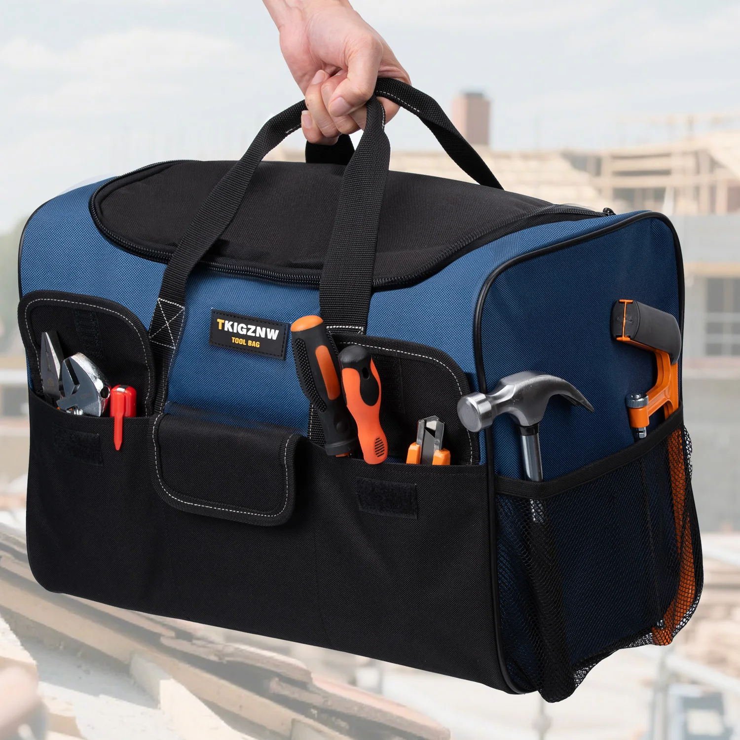 TKIGZNW Portable Tool Bag Storage Organizer for Home Repairing Gardening Traveling Hand Tools Car Maintenance