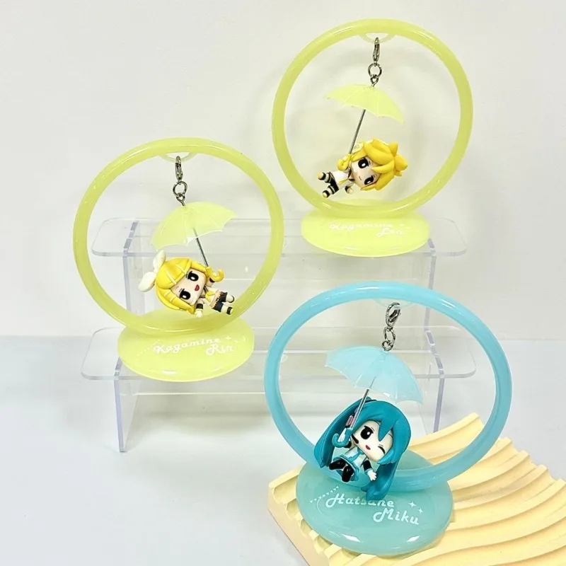 

Hatsune Miku Kagamine Bell Anime Cartoon Q Version Model Dolls Collect Figure Desktop Ornaments Decorations Birthday Gift Toys