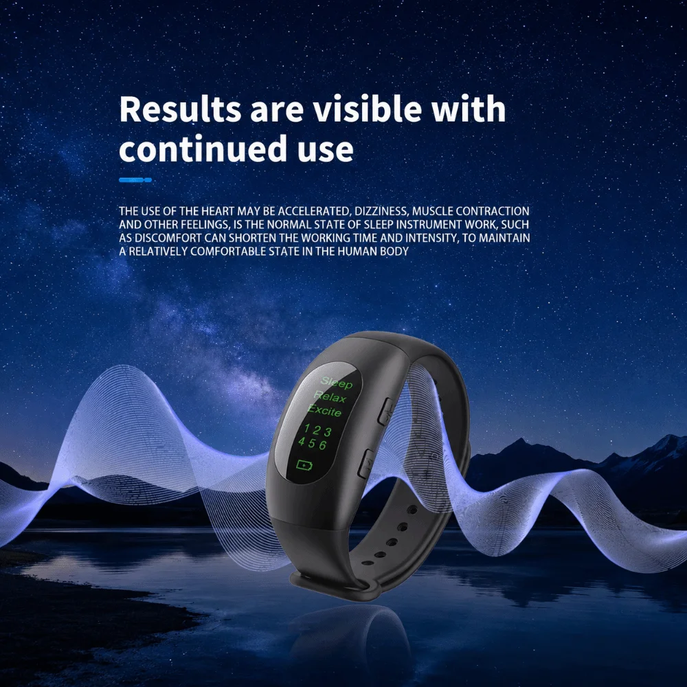 Portable Hand Wear Sleep Aid Device Pulse Stimulate Mode CES Micro Current Wrist Wear Gear Wrist Watch Frame Home Use Support