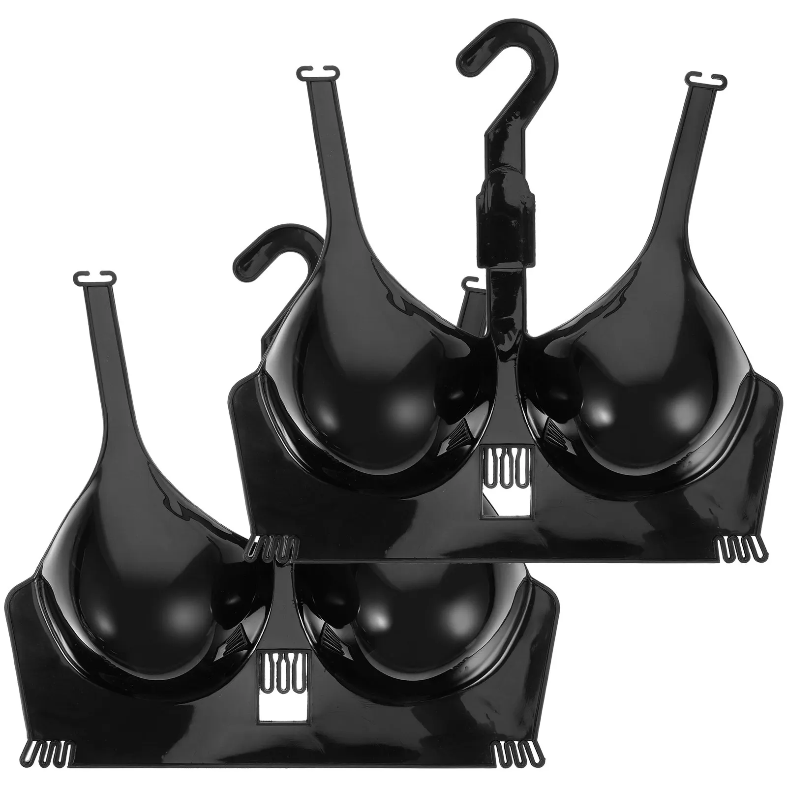 2Pcs Bra Mannequin Hanging Women Bra Display Stand for Clothes Store Adjustable Display Holder Lightweight Sturdy