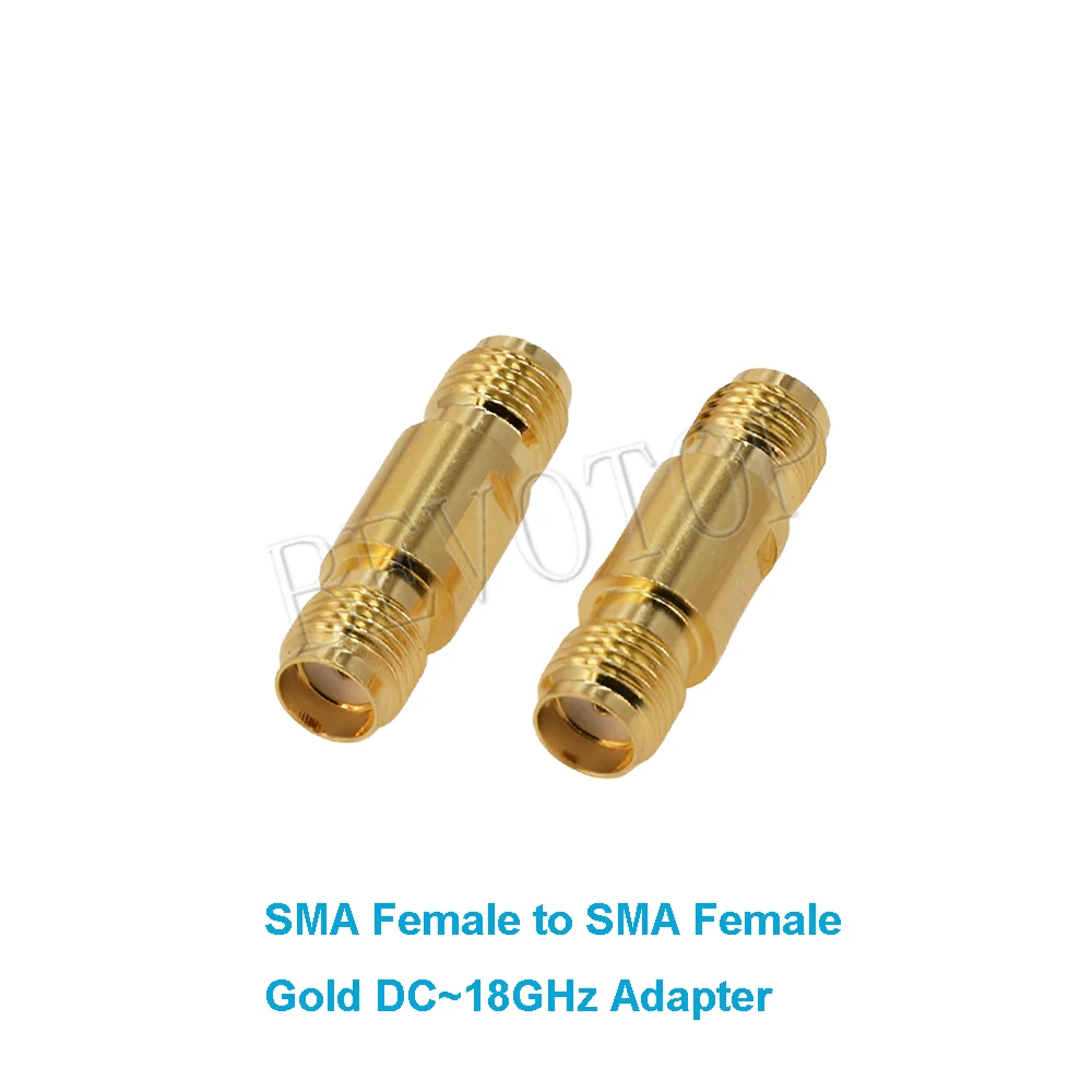 1Pcs DC-18GHz SMA Adapter J-K Male Female RF Adapter 18G High Frequency Network Distribution Test Adapter Brass Gold Plated 50Ω