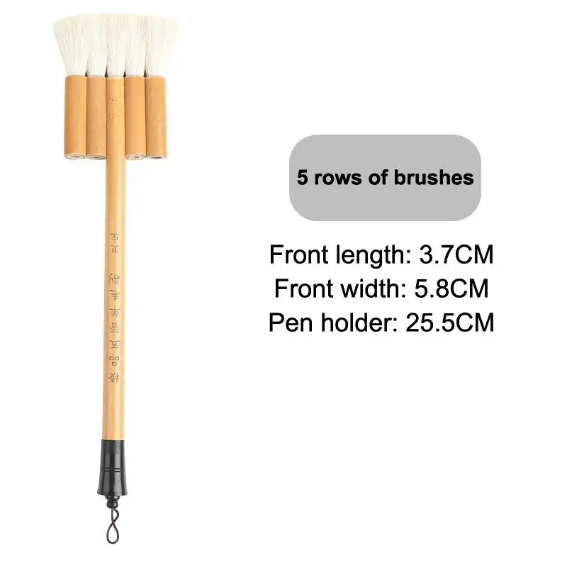 Longyinzhai 2870 Parallel Wool Brush Set For Watercolor Gouache, And Acrylic Painting With Water Application And Texture Brushes