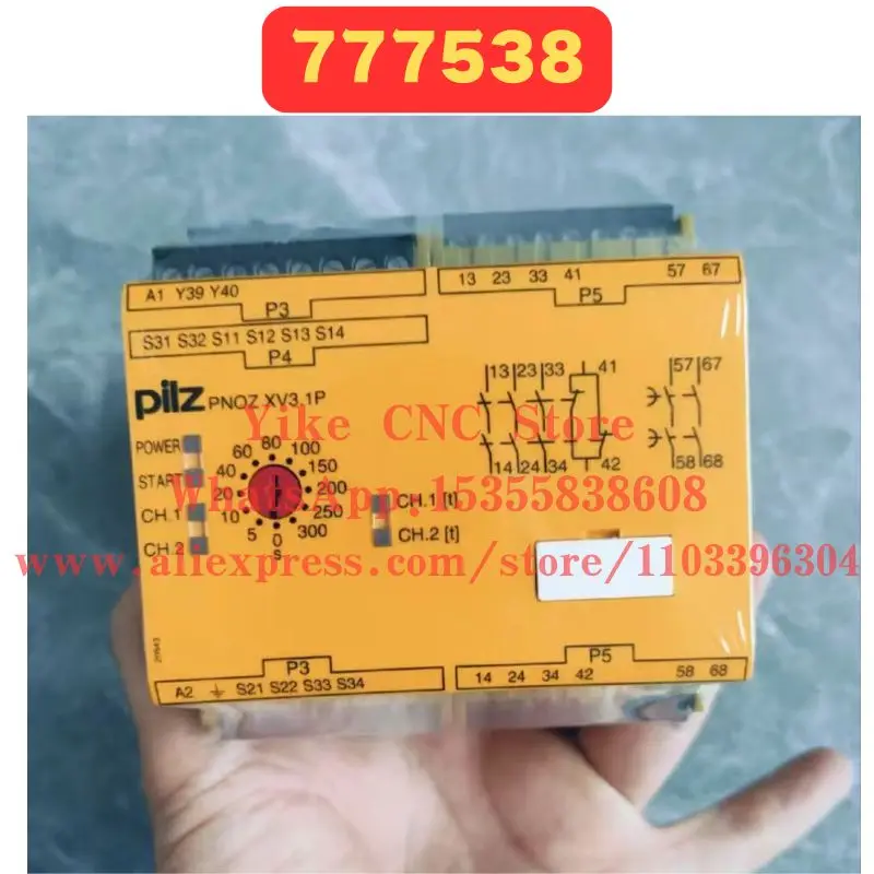 Brand New Original  PNOZ xv3.1p 777538 Relay Fast delivery