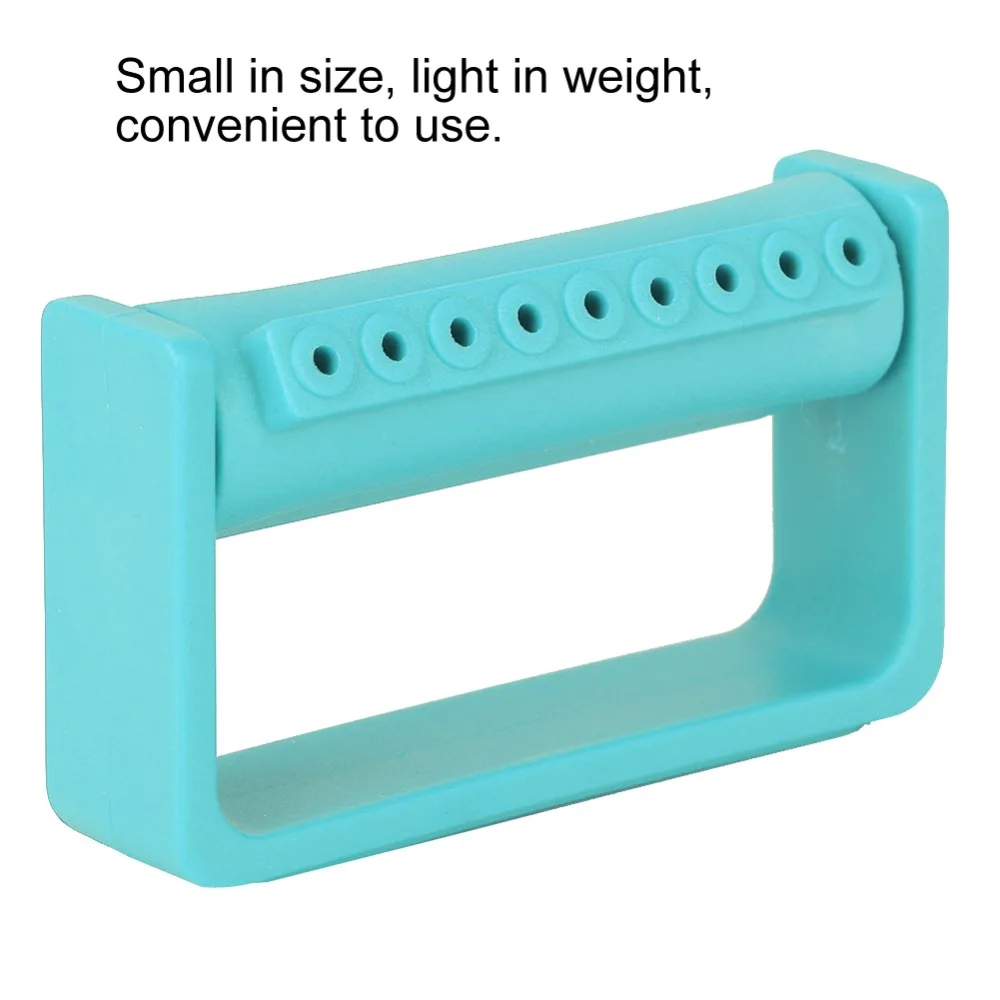 Durable 9 Holes Dental Burs Holder Autoclavable Green Oral Care Tools Plastic Bur Drill Stand Oral Surgery