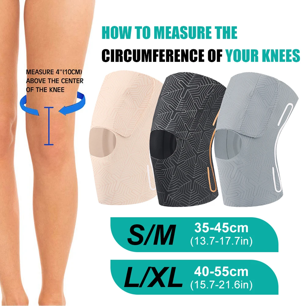 1pc Ultra Thin Knee Brace for Men Women Knee Braces for Knee Pain, Patellar Tendon Support Strap, Knee Brace for Meniscus Tear