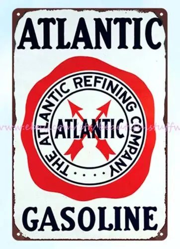 Atlantic Gasoline metal tin sign home decor styles