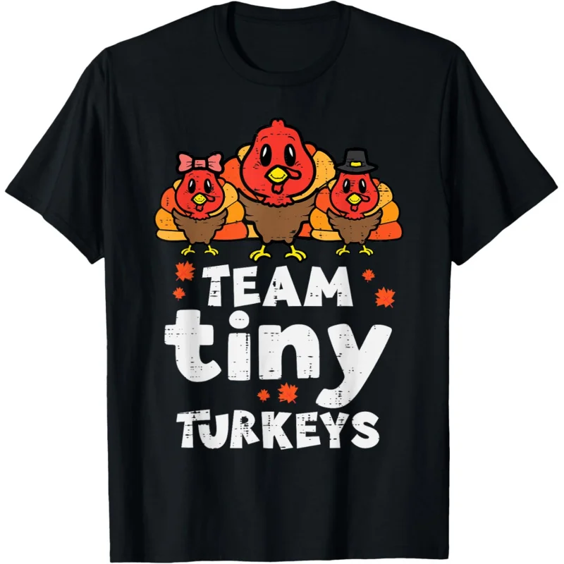 

Team Tiny Turkeys Cute Thanksgiving Day Nicu Nurse Teacher T-Shirt