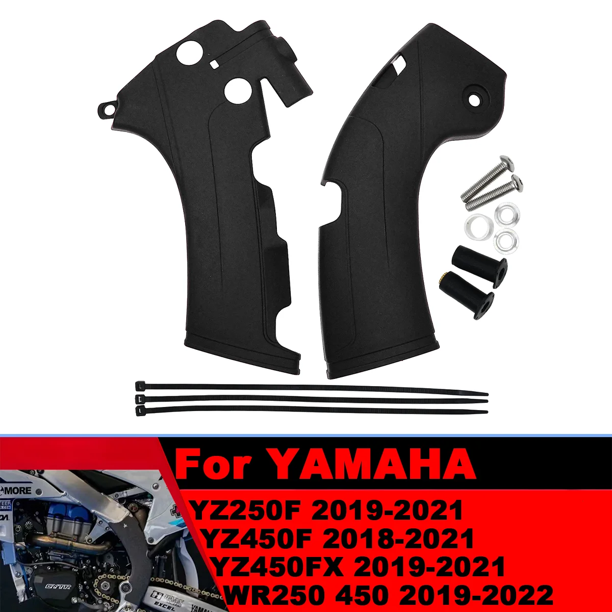 

For Yamaha Motorcycle Frame Protector Guard Cover Retrofit Motocross 2018 2019-2022 YZ450F YZ250F YZ450FX WR250 WR450 Dirt Bike