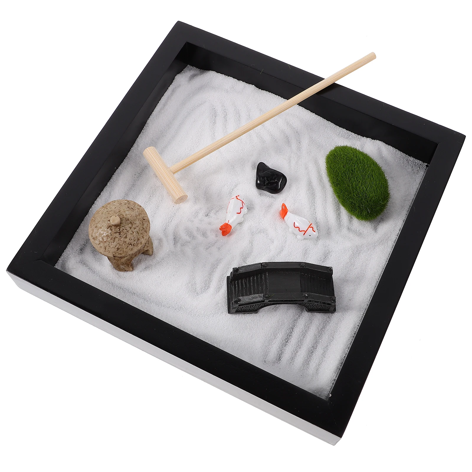 

Wooden Decorations Garden Sandbox for Desk Figure Model Table Ornament