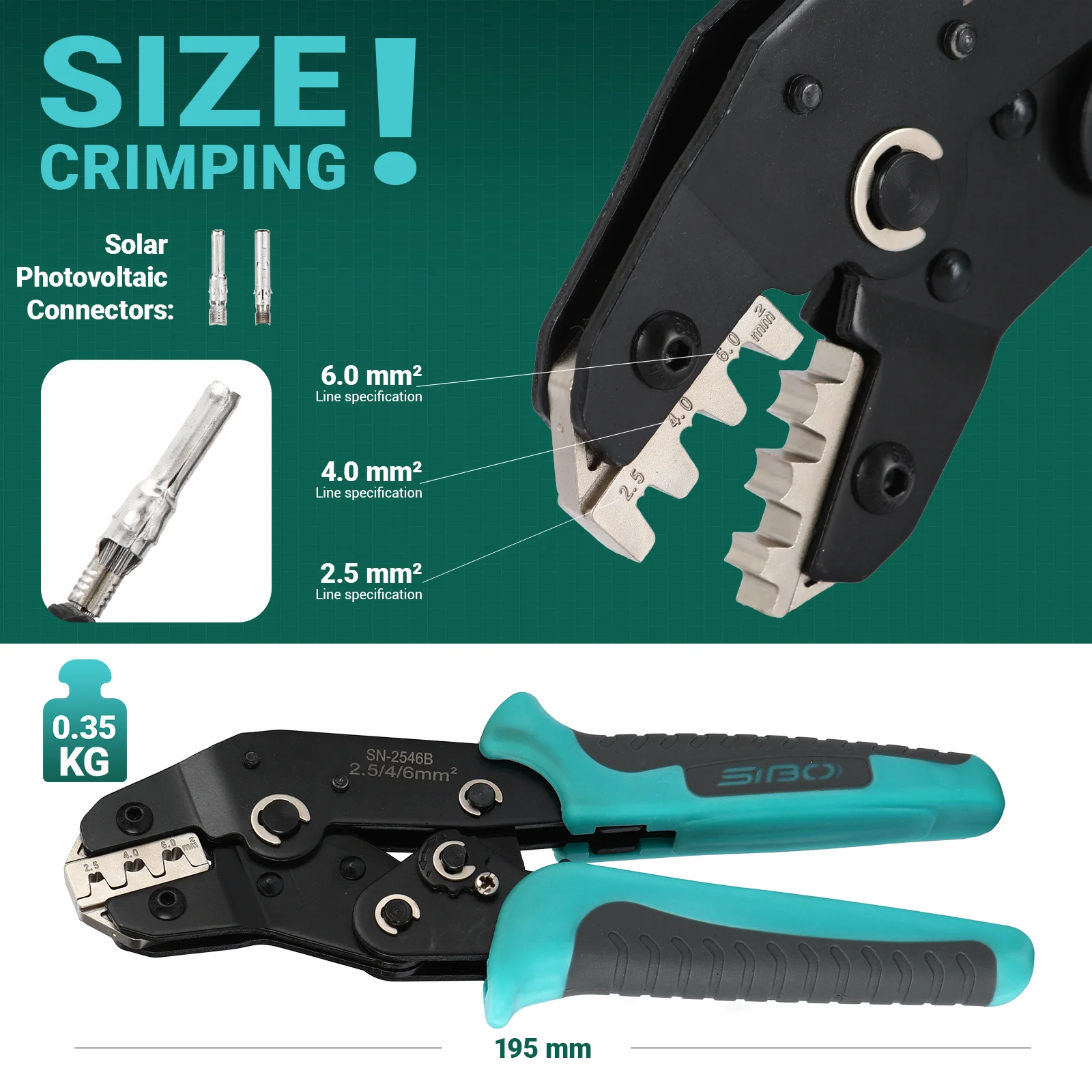 คีมย้ํา SN-2546B สําหรับขั้วต่ - Mc4 Crimping Tool บทวิจารณ์และราคา